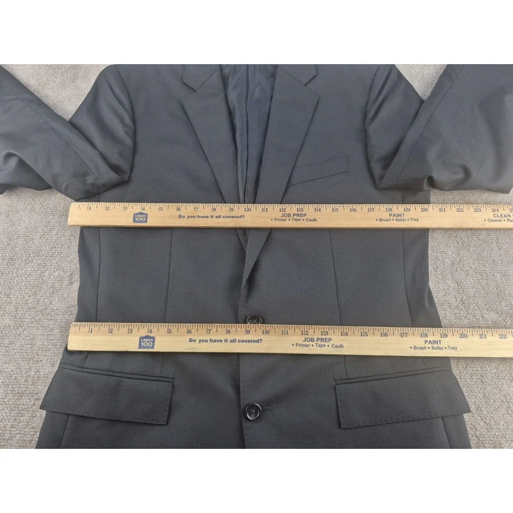 J. Crew Ludlow Suit Jacket Men 40R Slim Black Loro Piana 120's Wool Sport Coat